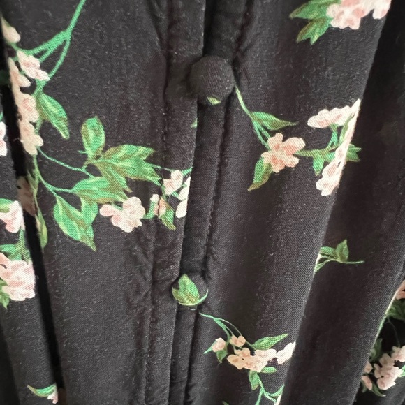 Old Navy Floral Black Maxi/Midi  Dress - Picture 3 of 5